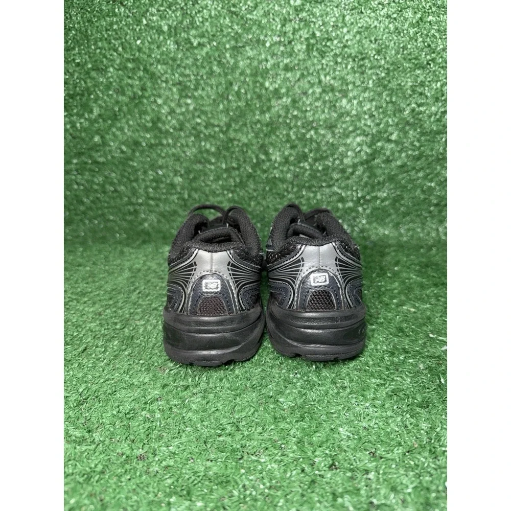 New Balance 740 Toddler Size 12C Black Walking Shoes Bungee Lace Comfort Sneaker